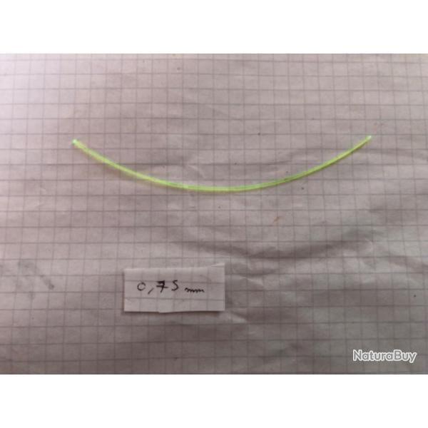 Fibre optique verte 10cm x 0,75mm