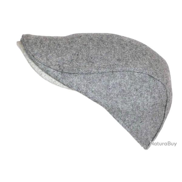 Casquette Beret Gris Clair Chin� en Laine Chic Taille R�glable Nylney Taille unique Gris