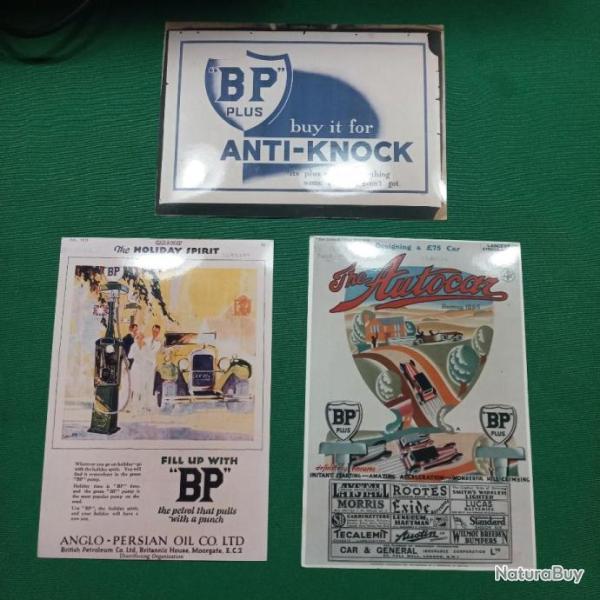 lot de 3 photos publicitaire  th�me BP