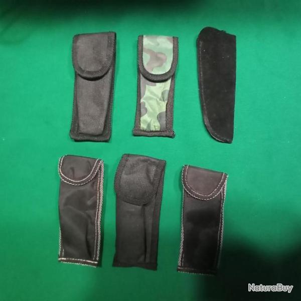 lot de 6 �tuis couteaux pour ceinture