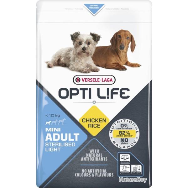 OPTILIFE ADULT MINI LIGHT STERILISED 7.5KGS