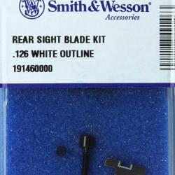 KIT FEUILLET DE HAUSSE SMITH ET WESSON .160 LISERAIS BLANC 191480000+