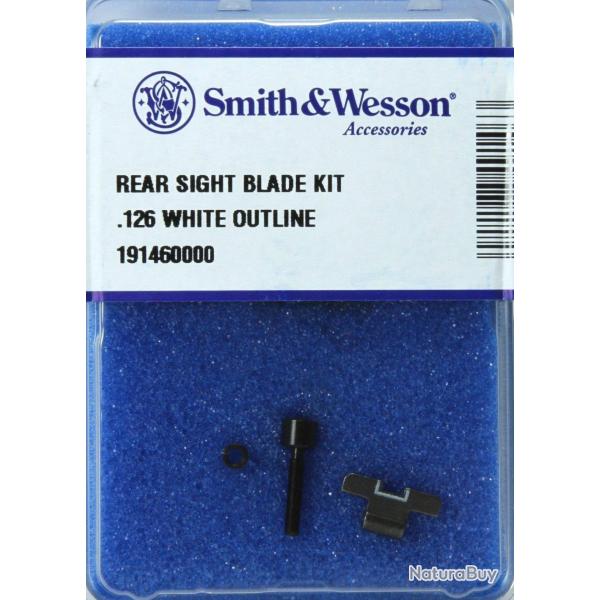 KIT FEUILLET DE HAUSSE SMITH ET WESSON .160 LISERAIS BLANC 191480000+