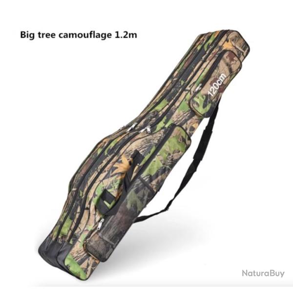 Sac de p�che Pliable � Grand Ventre � Trois Couches Double �paule + Trousse � outils 1,2 M Arbres