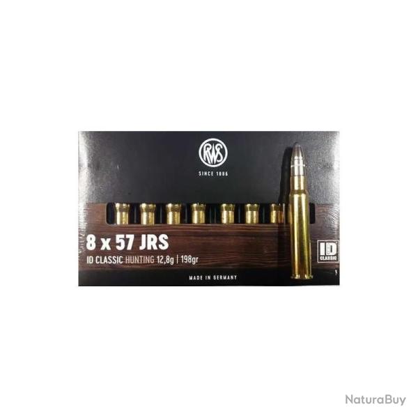 Munitions RWS calibre 8x57 JRS ID classic 197gr - 12.8g x20