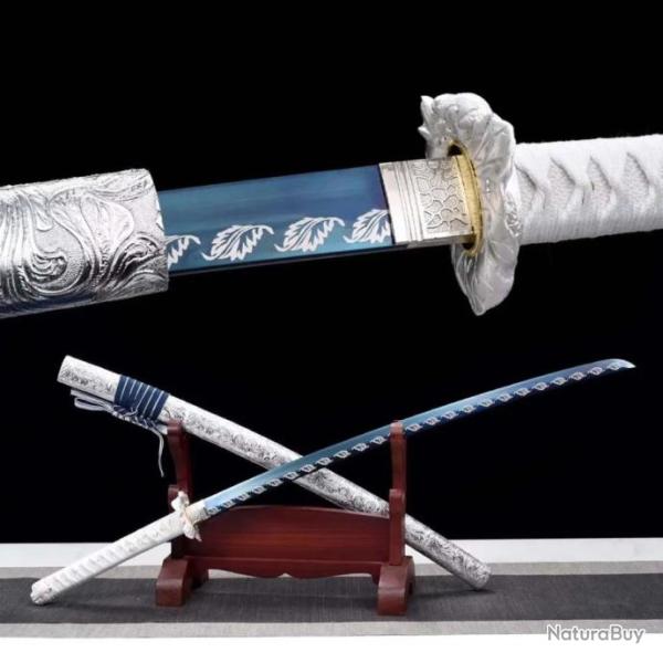 Katana Aile de l'Ange (Acier T10) - Tranchant (4)