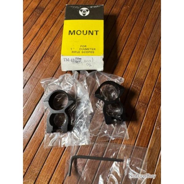 FIXATION DE LUNETTE MOUNT TM-13 RIFLE SCOPE NEUF JAMAIS MONT�