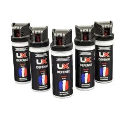 Umarex 5X Bombe gel poivre UX 50ml avec avec clapet de s&eacute;curit&eacute;