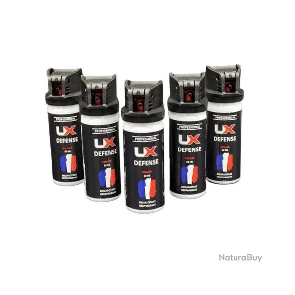 Umarex 5X Bombe gel poivre UX 50ml avec avec clapet de s�curit�
