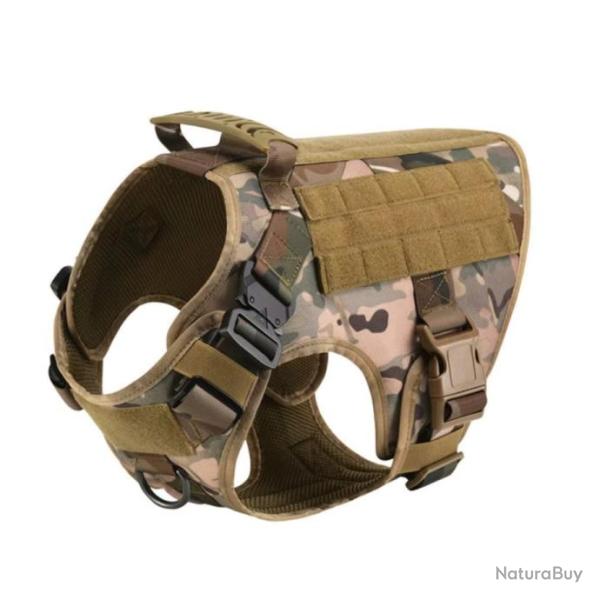 Gilet Militaire Camouflage pour Grands et Moyens Chiens - Confort, S�curit� et Style - PROMO