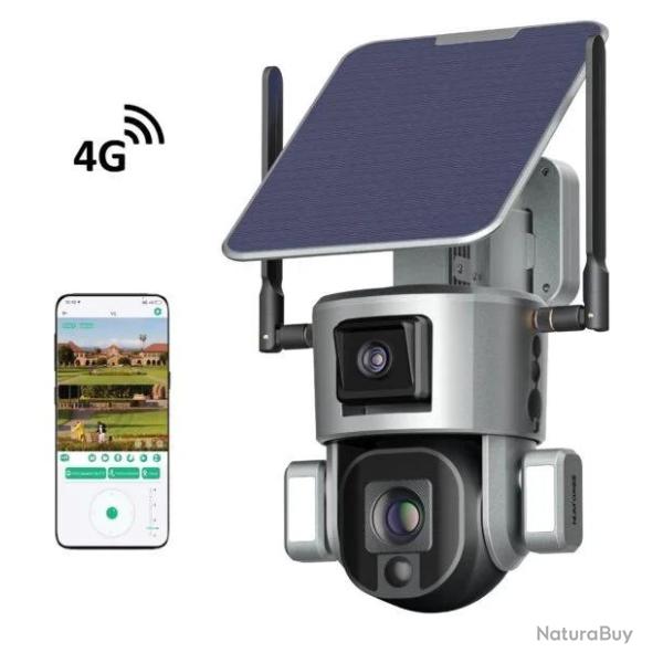Camera solaire  CAM1071-4G efficace et autonome.