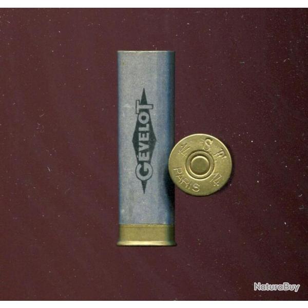 Cal. 14 percussion centrale - douille bleue jamais charg�e - marque SF - tub carton bleu