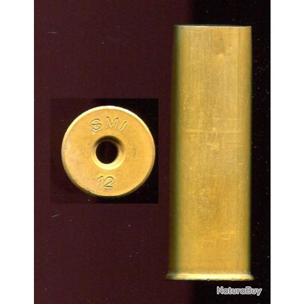 Cal. 12 SMI - TRES RARE douille SMI en aluminium anodise orange - marquage : SMI 12