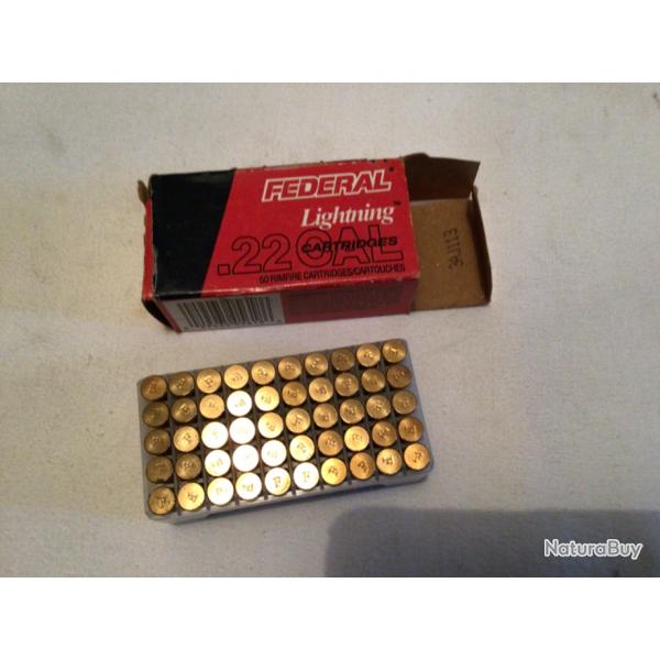 Une bo�te de 50 munitions 22LR  F�D�RAL HIGH VELOCITY