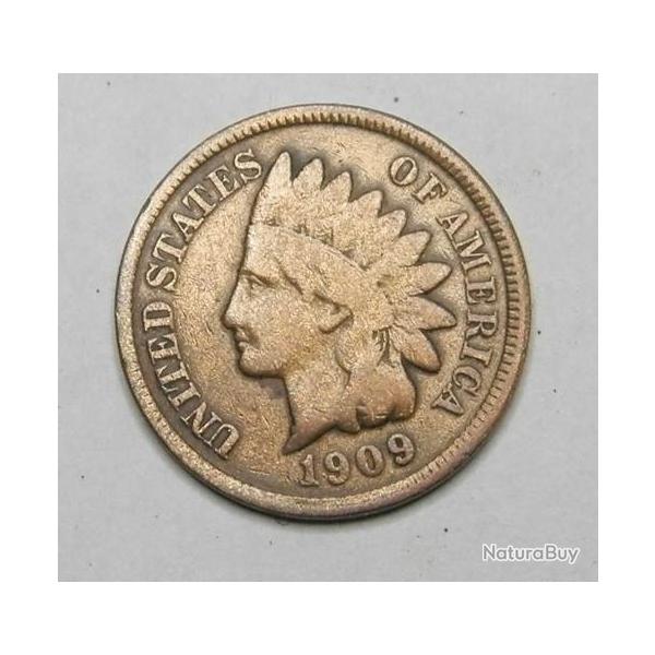 One cent t�te d'indien 1909