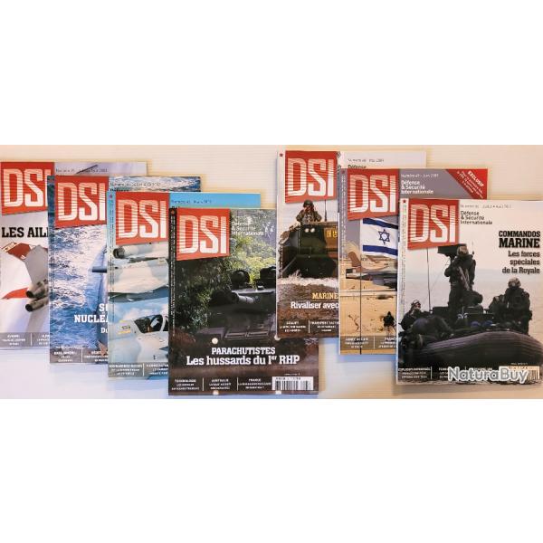 MILITARIA Lot de 7 magazines DSI - 2008-2009 + 2  Hors- s�rie : N� 7 et N� 8  -