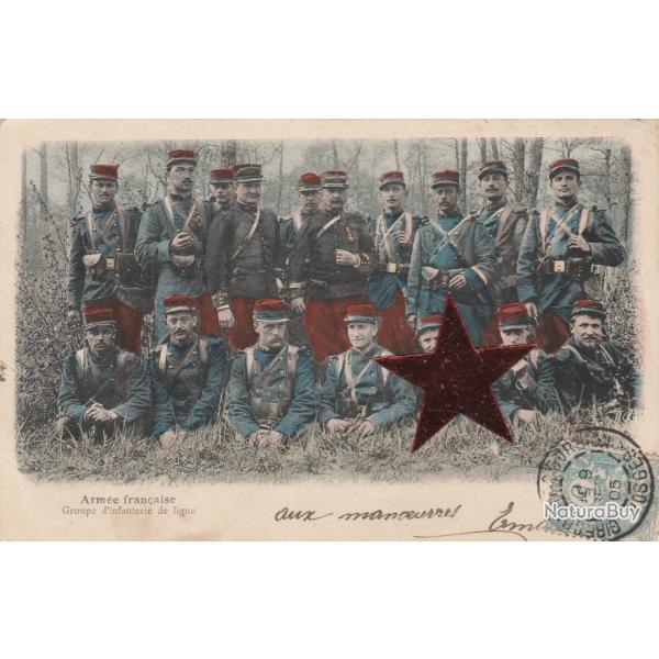 CPA - Arm�e Fran�aise Groupe d'infanterie de ligne N�126