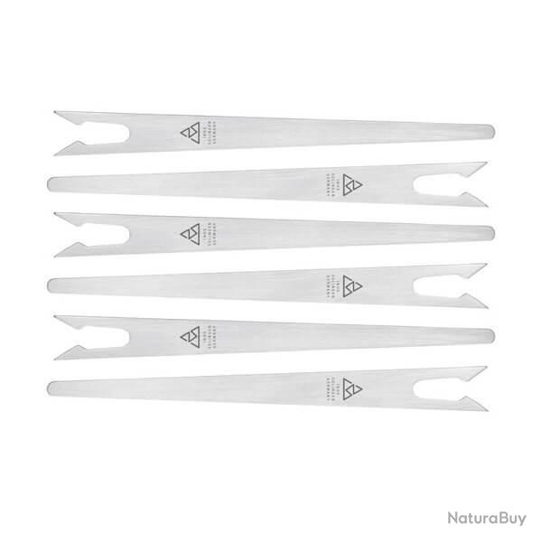 90492 6 Fourchettes apritif Triangle 11,5 cm