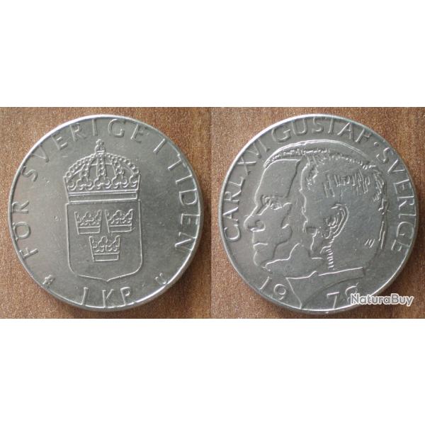 Suede 1 Couronne 1978 Piece Carl XVI Gustaf