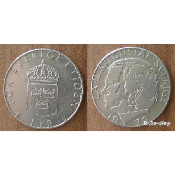 Suede 1 Couronne 1978 Piece Carl XVI Gustaf