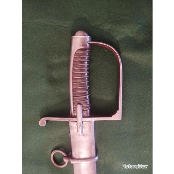 Sabre d'artillerie mont� italien M1833.