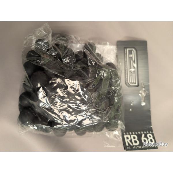 100 Billes caoutchouc entra�nement calibre .68 RB PRAC-SERIES Umarex ( Livr� par Happy post 11�)