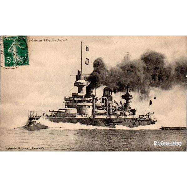 Carte postale ancienne - Cuirass� d'Escadre St-Louis -N�8978