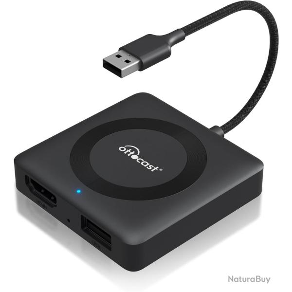 Adaptateur CarPlay sans Fil & Convertisseur TV HDMI Multim�dia Compatible Voiture �quip�e de CarPlay