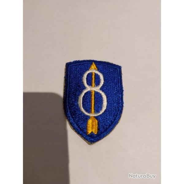 Patch arm�e us 8th INFANTRY DIVISION WW2 ORIGINAL