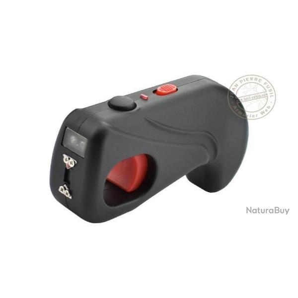 Poing �lectrique Piranha GUNSHOCK 2 000 000 V + lampe - Rechargeable USB