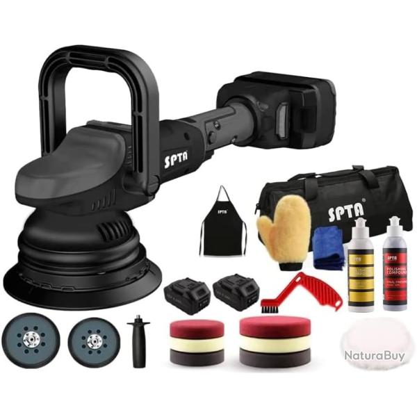 Polisseuse sans fil 20V � 3 vitesses - Poliseuse Excentrique 2000-4800tr/min, 3 Vitesse Variable