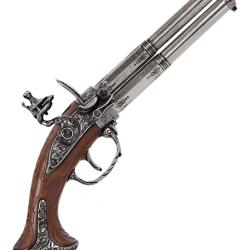 Pistolet &agrave; deux canons rotatifs - R&eacute;plique de collection