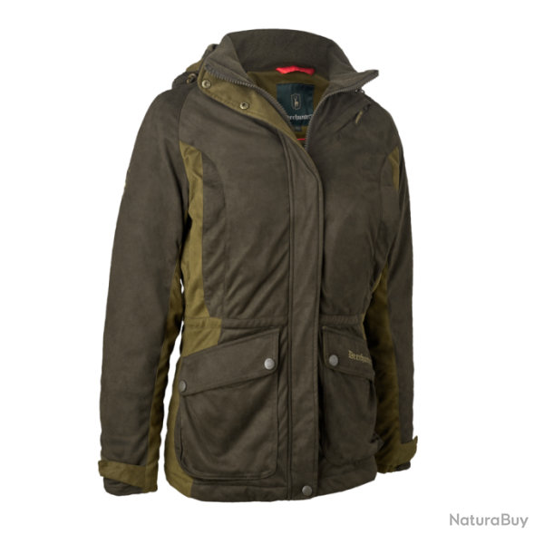 DESTOCKAGE 2025 ! Veste De Chasse Chaude Femme Deerhunter Estelle Winter Kaki