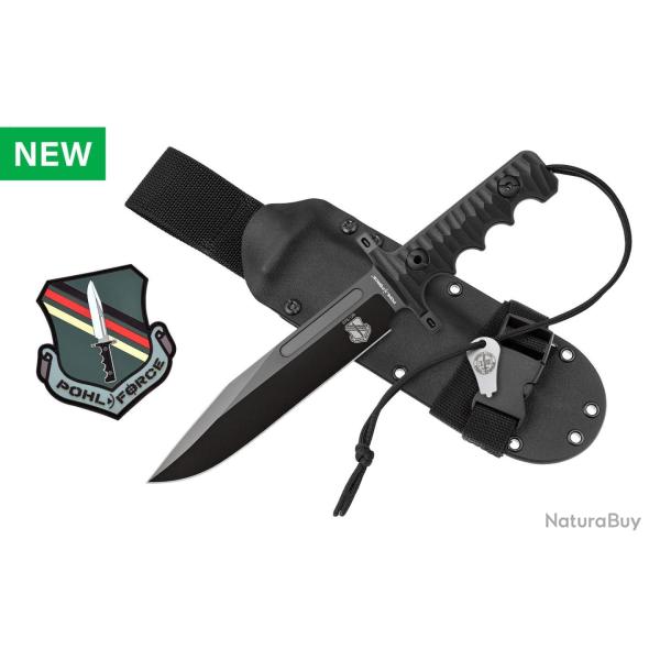 Pohl Force Couteau Qu�bec Two - Final Edition | Acier D2, Manche G-10, �tui Kydex