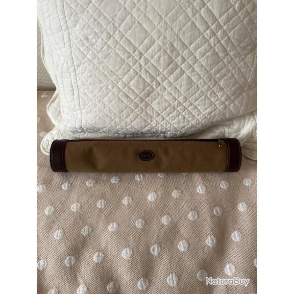 �tui pour lunette Baron toile et cuir