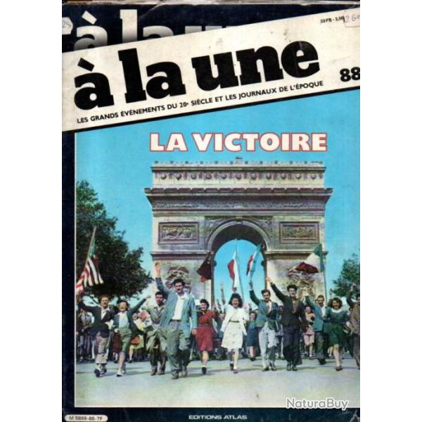 � la une 88 avec les journaux , la victoire