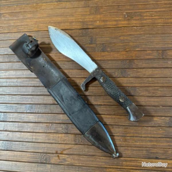 COUTEAU POIGNARD DE COMBAT COMMANDO ESPAGNOLE MOD�LE 1942-M42 TOLEDE AVEC FOURREAU BON �TAT