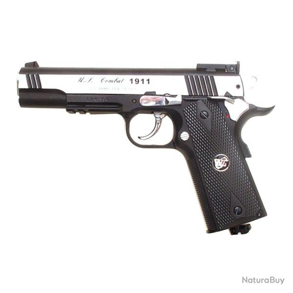 Colt 1911 Co2 Bi-ton Noir / Argent (Win Gun)