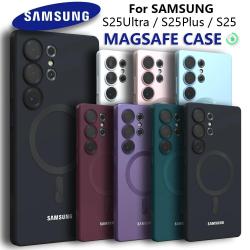 SAMSUNG Coque en Silicone MAGSAFE pour Galaxy-Au Choix-Galaxy S25 Plus + 20260729082523