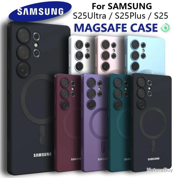 SAMSUNG Coque en Silicone MAGSAFE pour Galaxy-Au Choix-Galaxy S25 Ultra