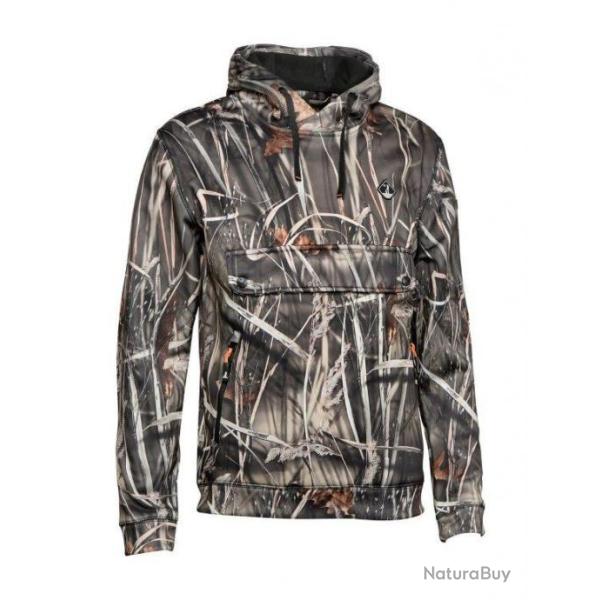 DESTOCKAGE 2025 ! Sweat Zipp� De Chasse Enfant Percussion Camo Roseau