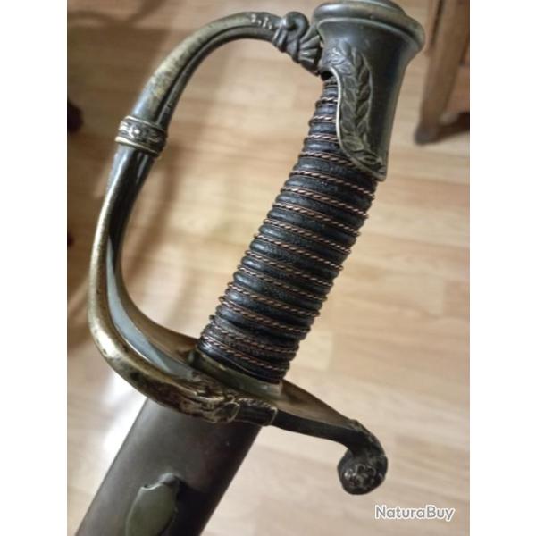 Tr�s bon sabre r�glementaire d'officier de la garde nationale Mle 1821.