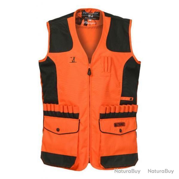 PROMOTION ! Gilet chasse Stronger orange avec cartouchi�res Percussion