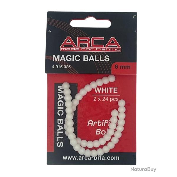 ARCA ESCHE ARTIFICIELLE MAGIC BALLS ARCA Blanc 6,00mm