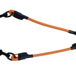 Coupleur pour chien orange fluo