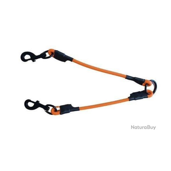 Coupleur pour chien orange fluo