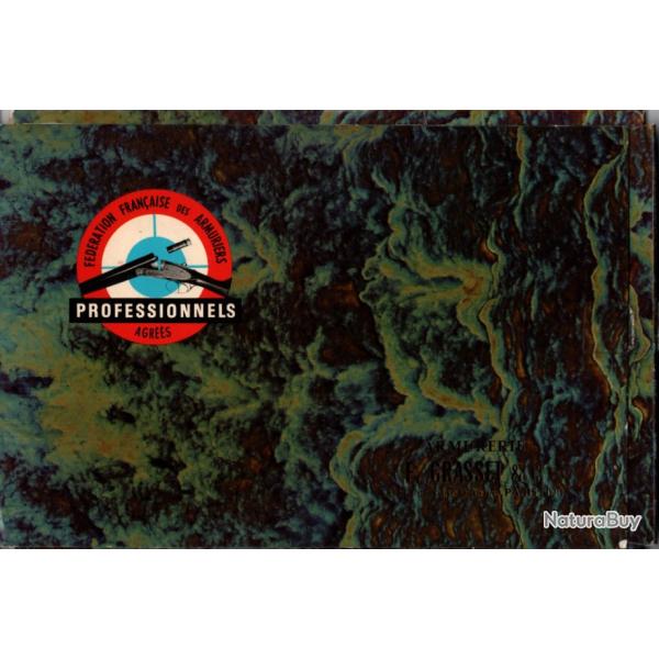 CATALOGUE ARMURERIE F. GRASSER PARIS ARMES DE CHASSE PUBLICITE FUSIL PISTOLET REVOLVER