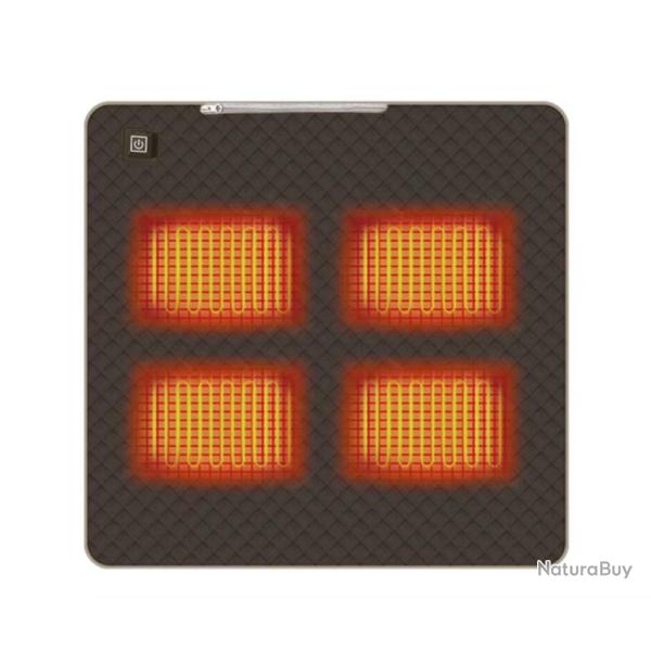 Coussin Chauffant �lectrique USB Portable 3 Temp�ratures R�glables 4 Zones Chauffantes 45X45 cm Caf�