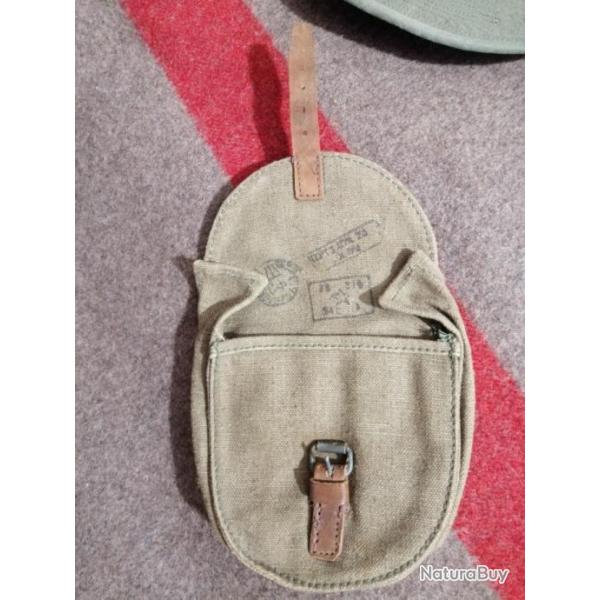 Porte chargeur rond en toile Russe Sovi�tique PPSH 41