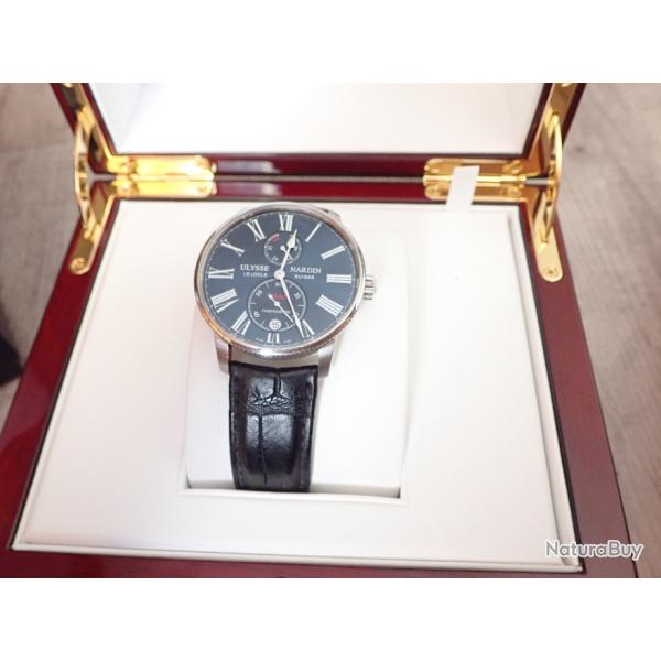 Montre suisse ULYSSE NARDIN. Mouvement transparent